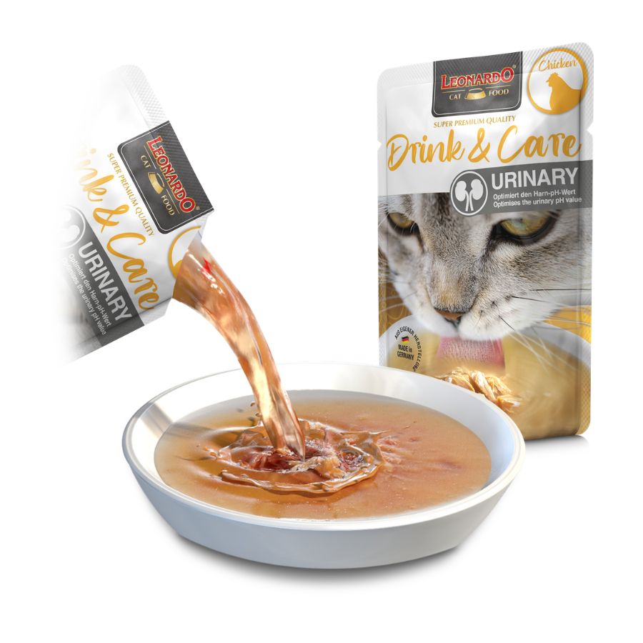 Leonardo alimento h&uacute;medo para gatos drink & care urinary 40GR, , large image number null