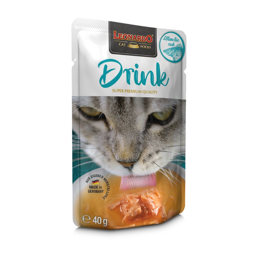 Leonardo alimento h&uacute;medo para gatos drink atlantic cod 40GR, , large image number null