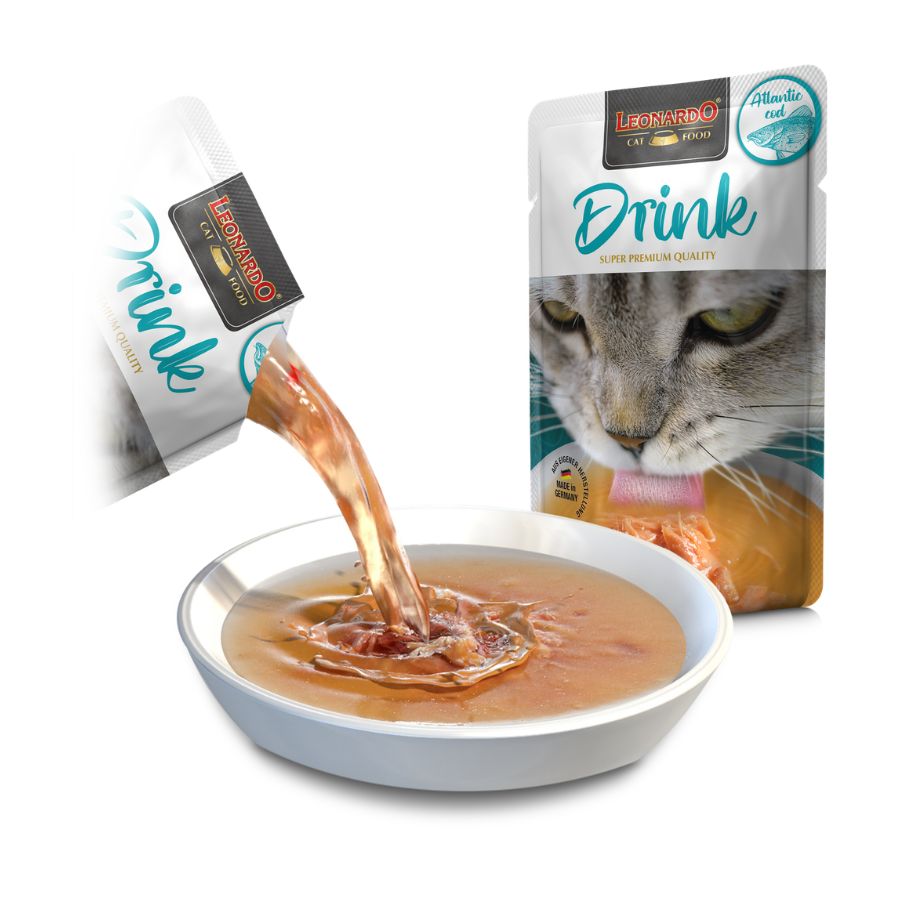 Leonardo alimento h&uacute;medo para gatos drink atlantic cod 40GR, , large image number null