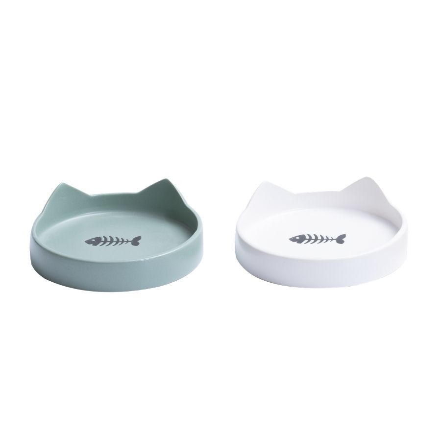 Leeby plato de ceramica para gatos