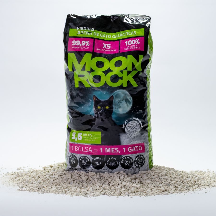 Moonrock arena sanitaria para gatos base a piedras de diatomea 3.6KG, , large image number null