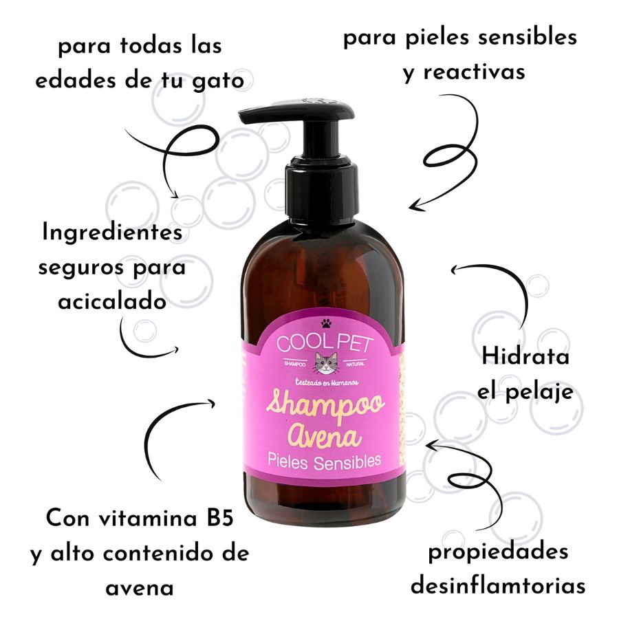 Coolpet Shampoo Avena Para Gatos 250Ml, , large image number null