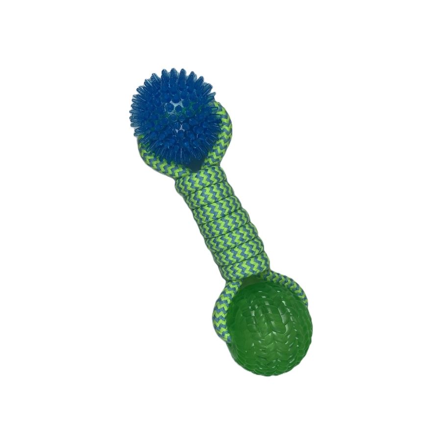 Tootoy! juguete cuerda tirador doble pelota para perro