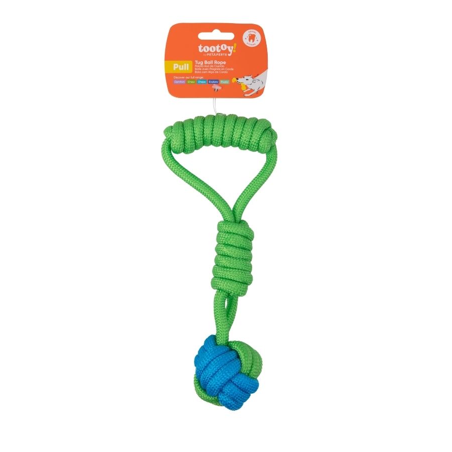 Tootoy! juguete cuerda con pelota tiradora para perro