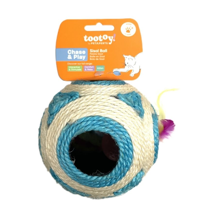 Tootoy! juguete pelota de sisal para gato, , large image number null