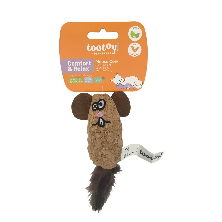 Tootoy! Juguete de rat&oacute;n de corcho para gatos comfort & relax S, , large image number null
