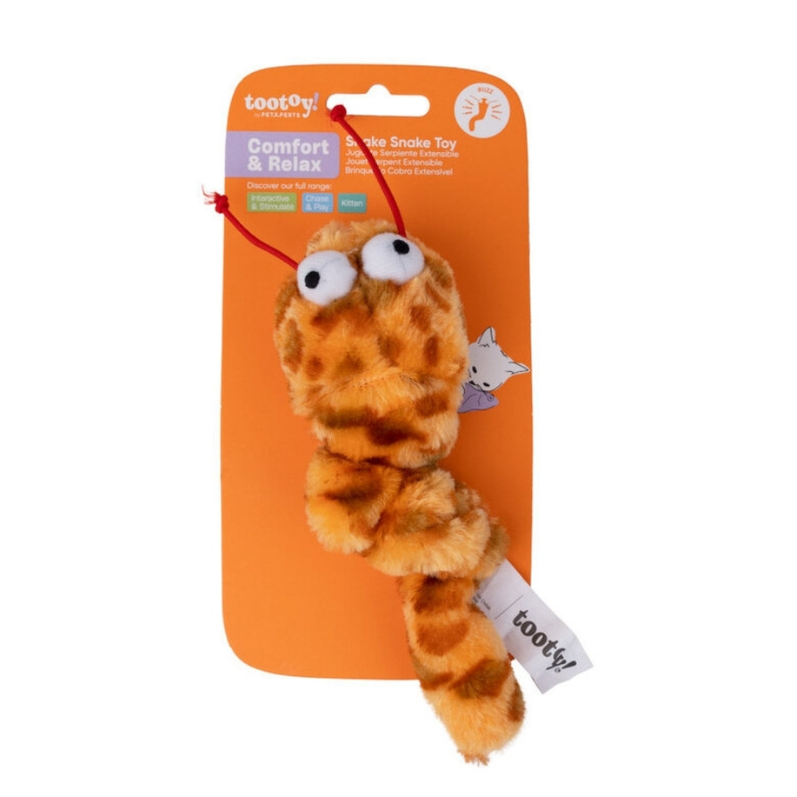 Tootoy! juguete peluche serpiente sonajera para gato, , large image number null