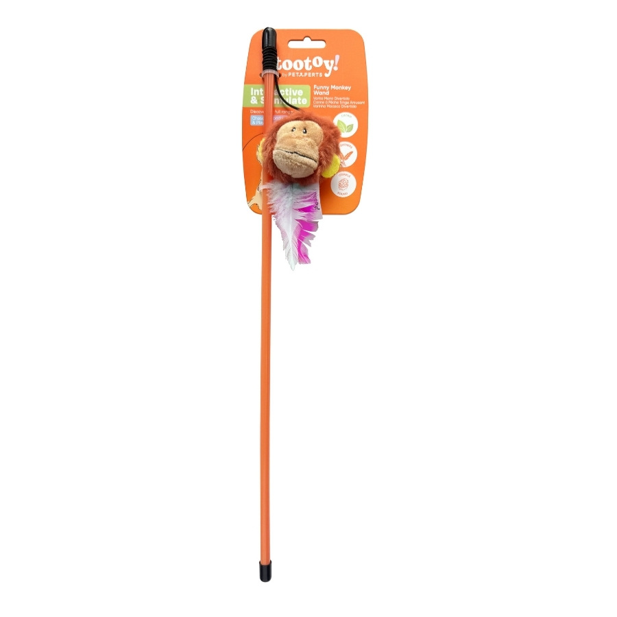 Tootoy! juguete de varita de mono para gatos, , large image number null