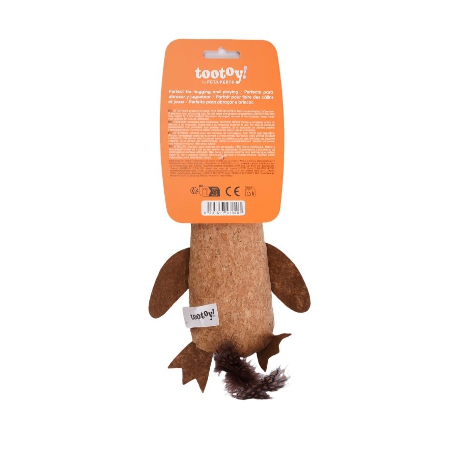 Tootoy! juguete peluche p&aacute;jaro de corcho tama&ntilde;o m para gato, , large image number null