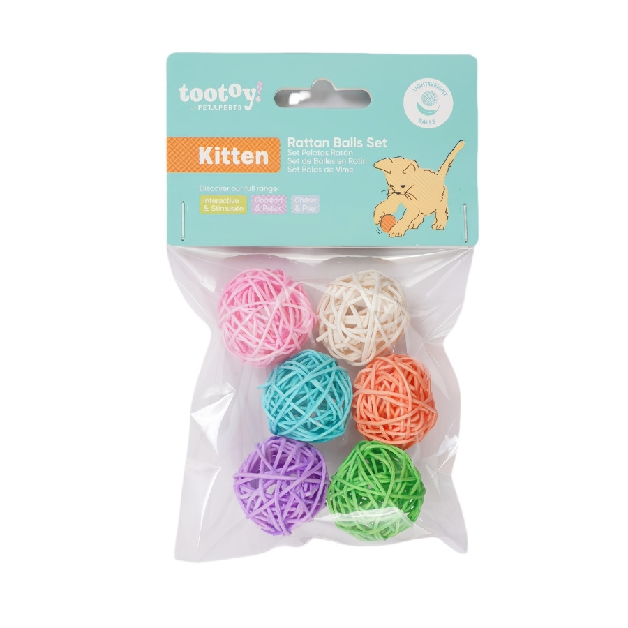 Tootoy! juguete set de pelotas de rat&aacute;n para gatito, , large image number null