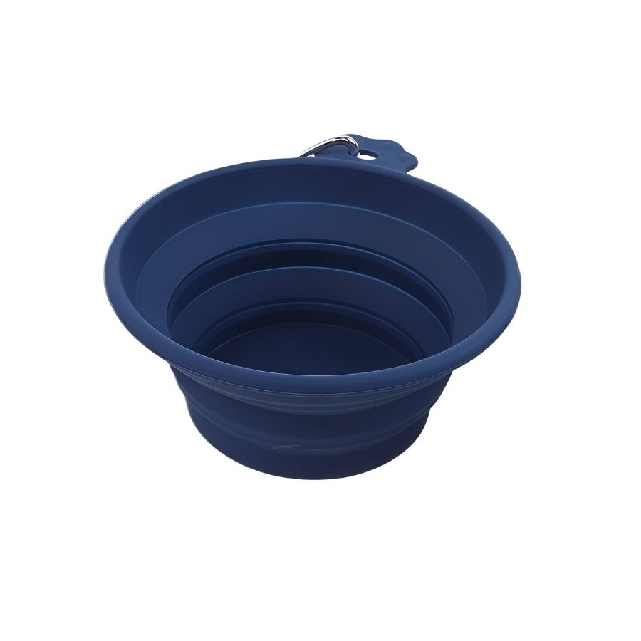 Gotoo plato plegable paw para mascotas color azul, , large image number null