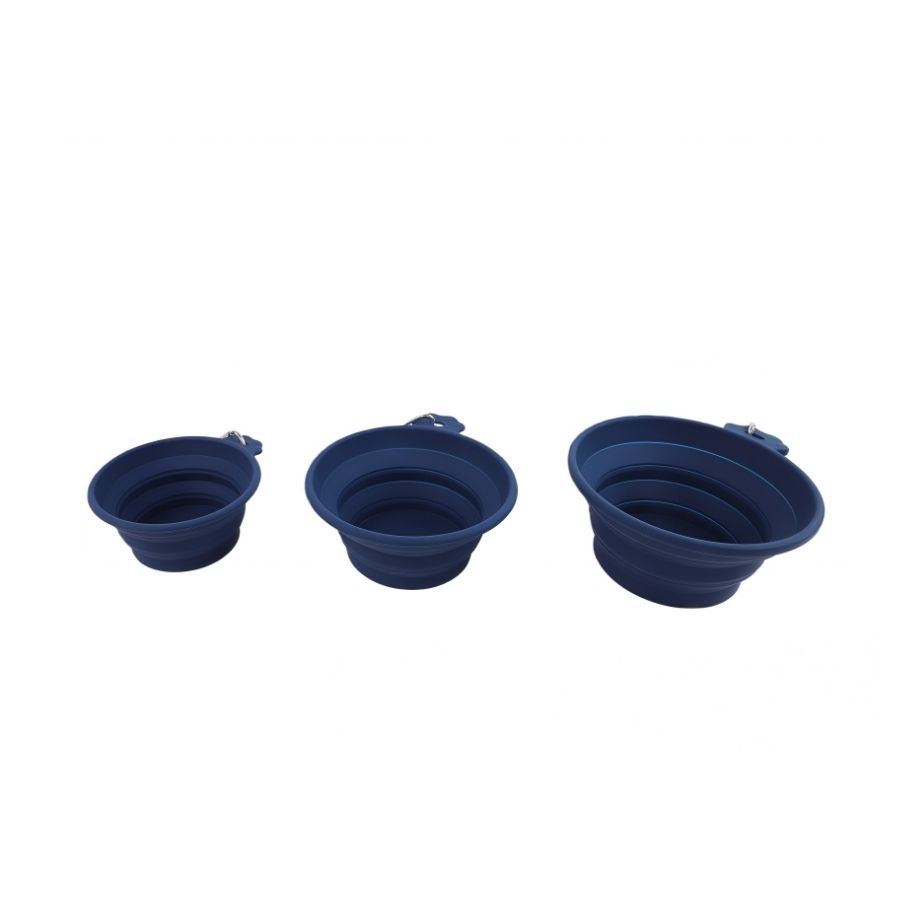 Gotoo plato plegable paw para mascotas color azul, , large image number null