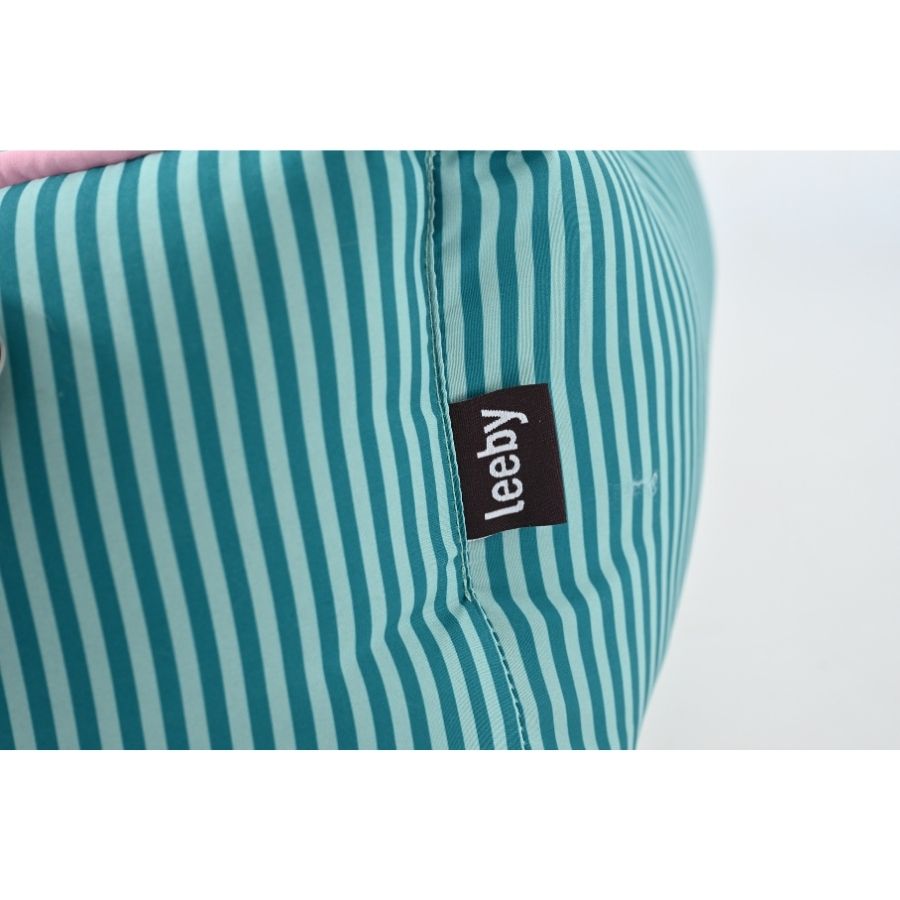 Leeby Cama Rectangular Para Perros Estampado Con Rayas Verdes Y Rosas, , large image number null