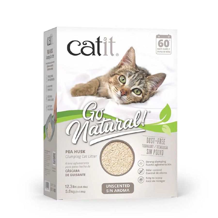 Catit go natural arena para gatos biodegrable sin aroma, , large image number null