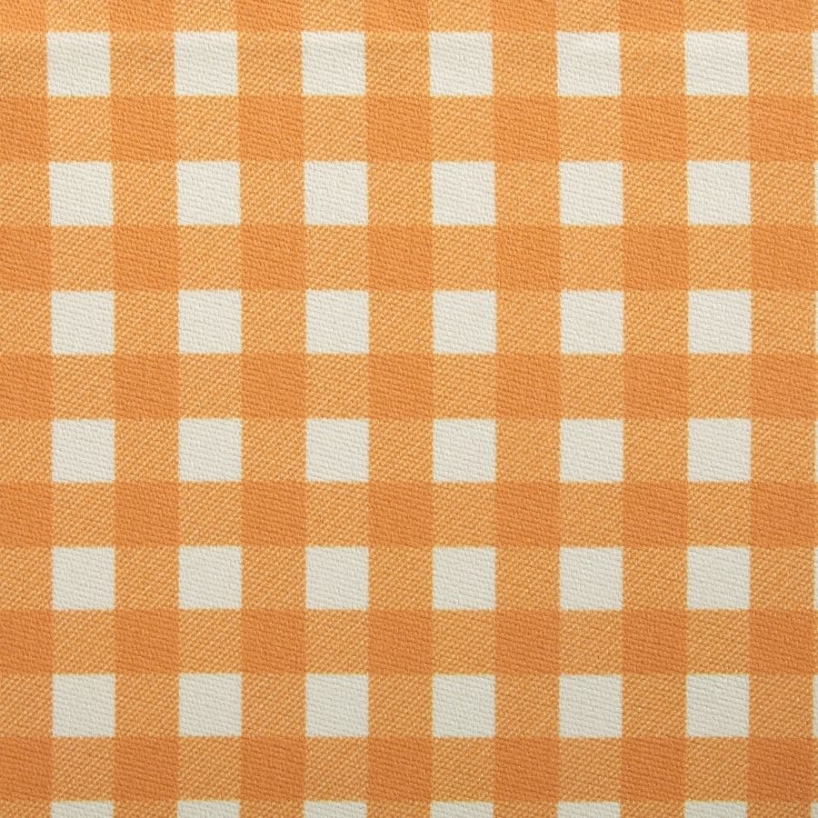 Leeby Cama Forma Piramide Para Gatos Estampado Naranja Vichy, , large image number null
