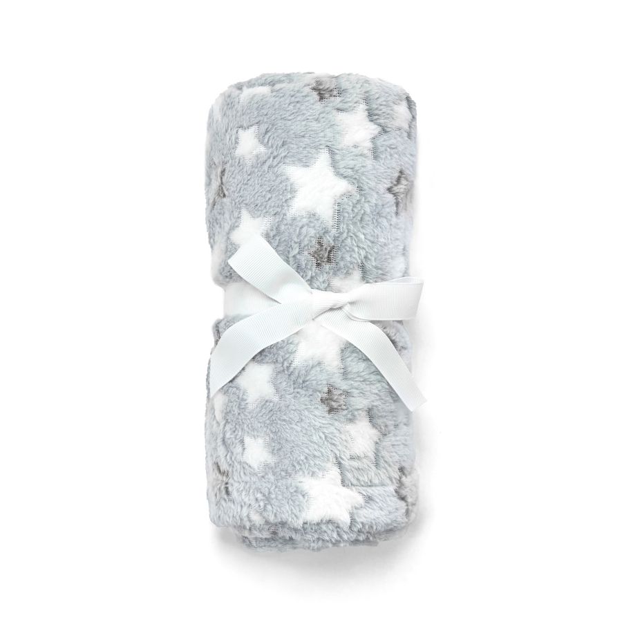 Leeby Manta Estampada De Estrellas Para Gatos Color Gris