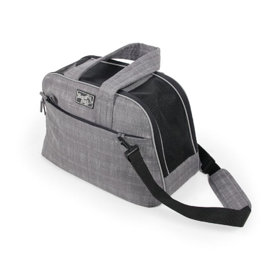 Afp travel bolso de transporte gris/negro para perros, , large image number null