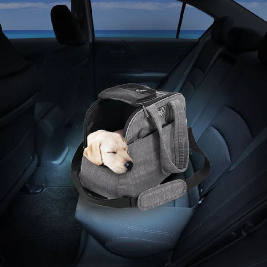 Afp travel bolso de transporte gris/negro para perros, , large image number null