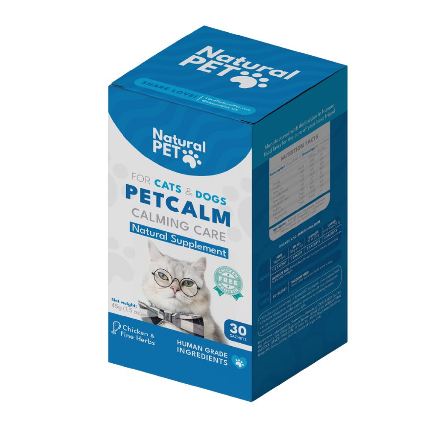 Petcalm natural pet 30 sachets calmante natural para perros