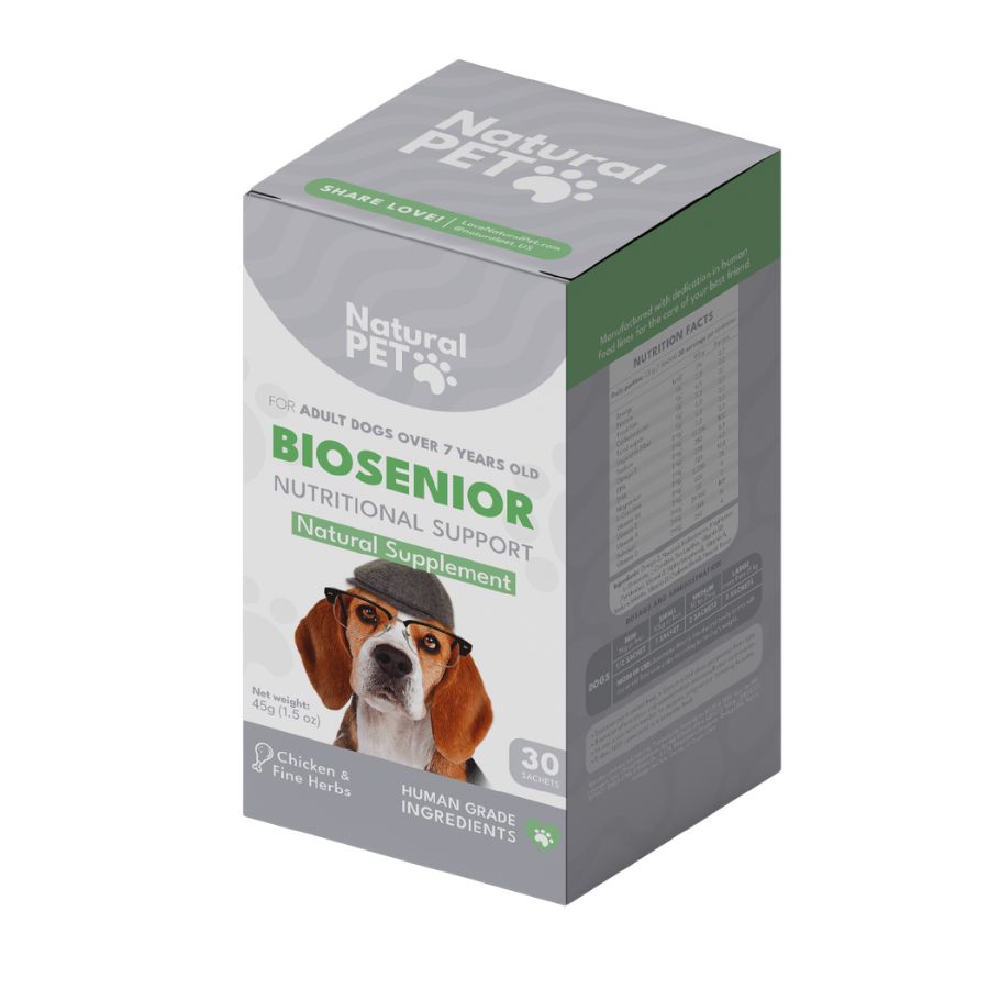 Biosenior natural pet 30 sachets soporte para perros senior