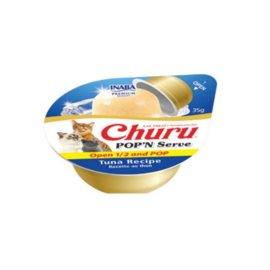 Churu snack para gatos 2 cups pop'n serve sabor at&uacute;n 70GR, , large image number null