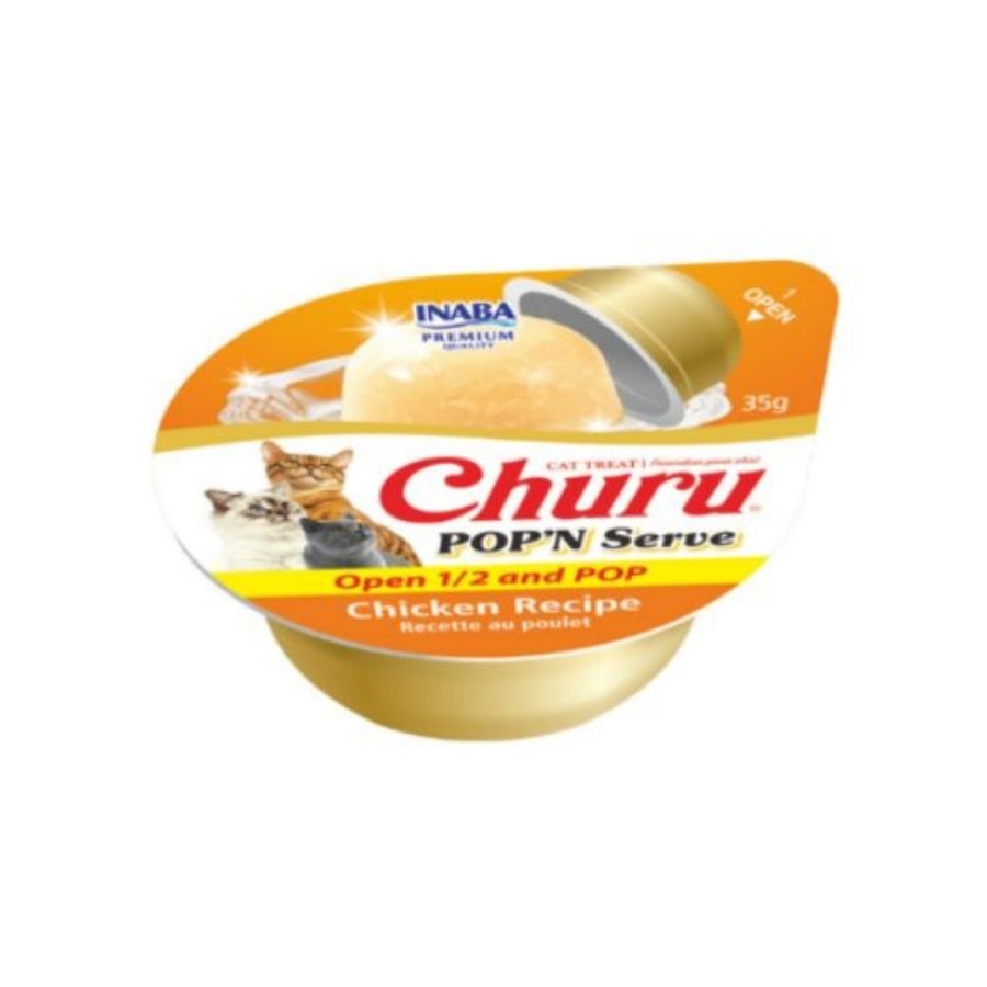 Churu snack para gatos 2 cups pop'n serve sabor pollo 70GR, , large image number null