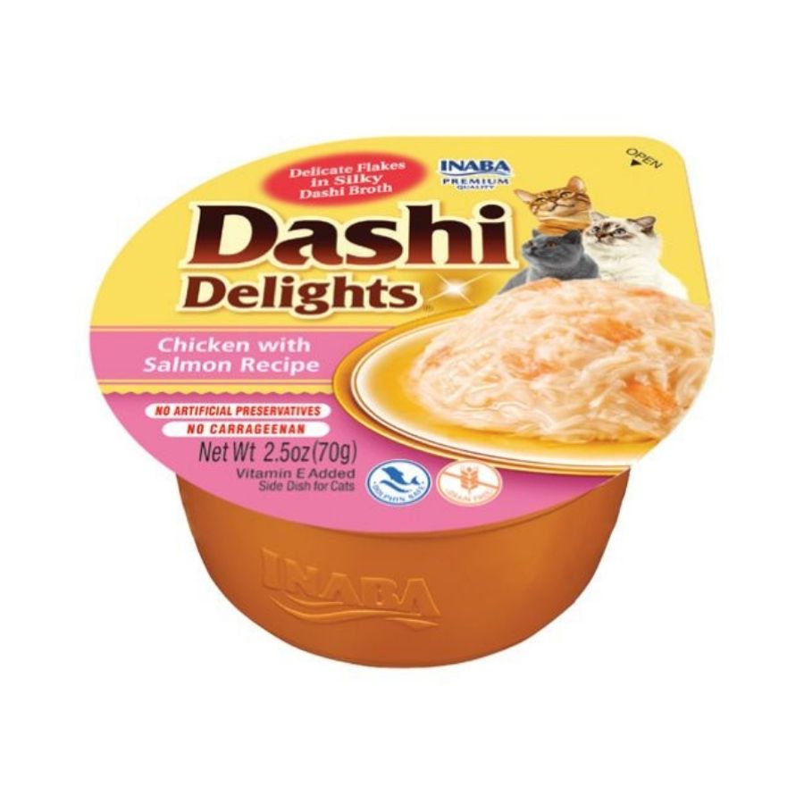 Churu snack para gatos dashi delights sabor pollo con salm&oacute;n 70GR, , large image number null