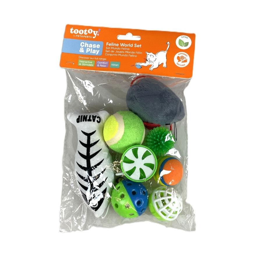 Tootoy! juguete set de juego multigato para gato
