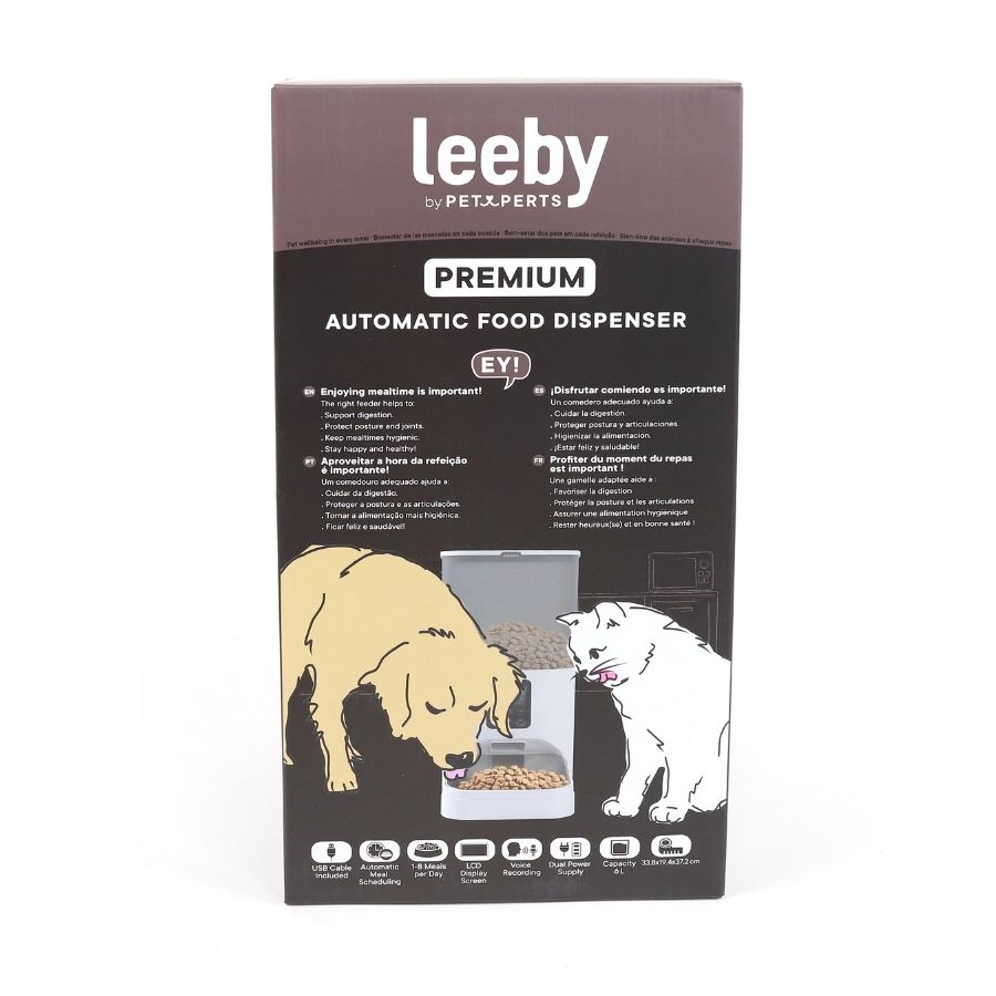 Leeby comedero autom&aacute;tico para mascotas 6L, , large image number null