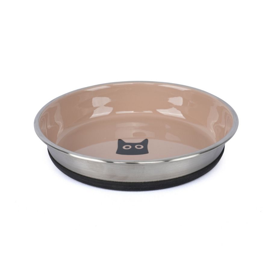Leeby plato de ceramica para gatos 480ml caf&eacute;, , large image number null