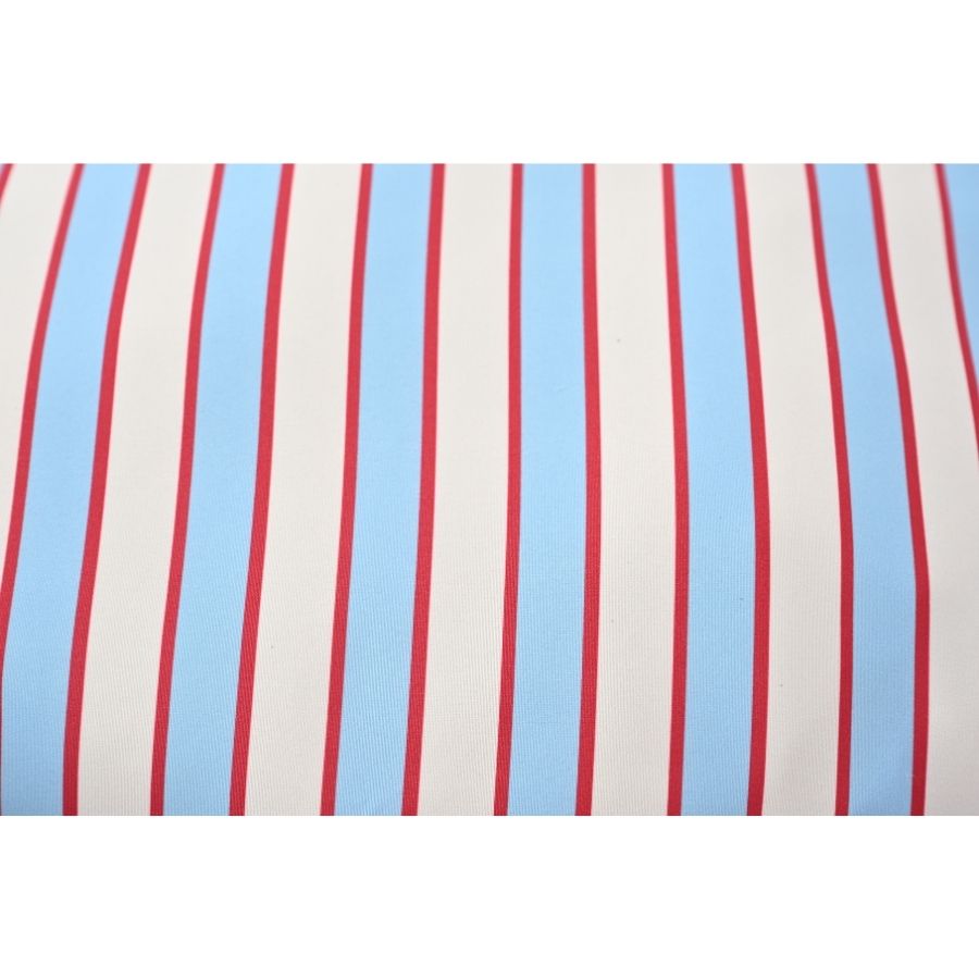 Leeby Cama Rectangular Para Perros Estampado Con Rayas Rojo Y Azul, , large image number null