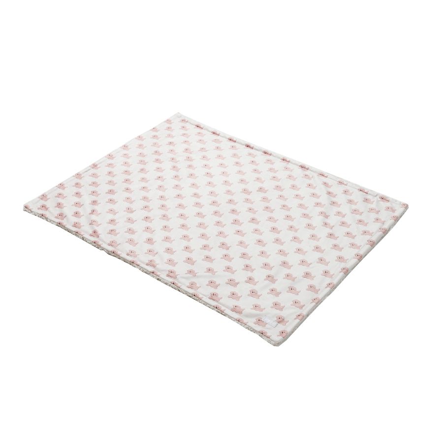 Leeby Manta reversible dual de terciopelo y sherpa para cachorros, , large image number null