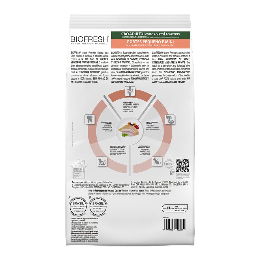 Biofresh super premium alimento seco para perros adultos raza peq/min, , large image number null