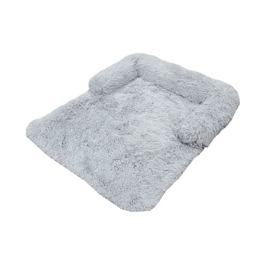 Leeby Cama Anti-Estres Forma De Sofa Para Perros Color Gris, , large image number null