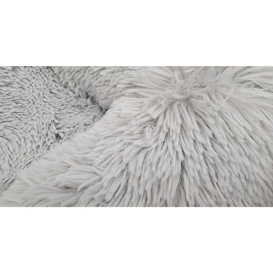 Leeby Cama Anti-Estres Forma De Sofa Para Perros Color Gris, , large image number null