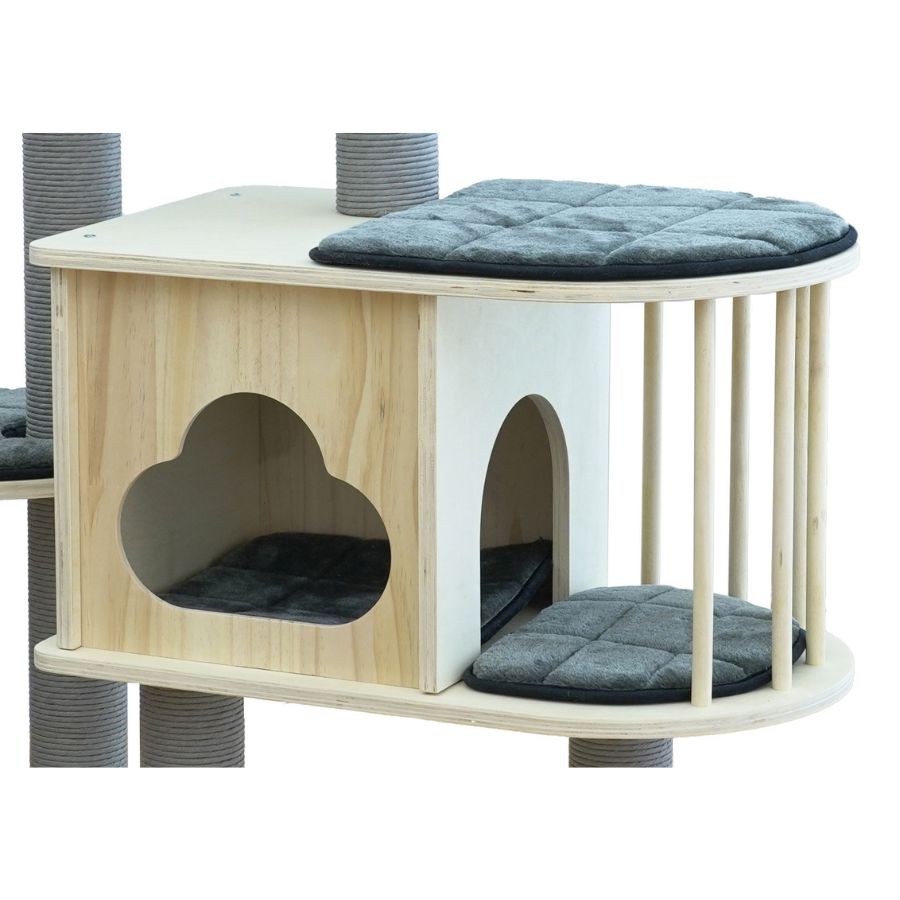 Cloud gimnasio torre rascador premium para gatos escalar y esconderse l, , large image number null