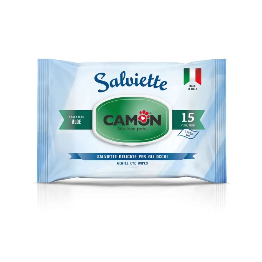 Camon toallitas h&uacute;medas aroma aloe vera 15 unidades