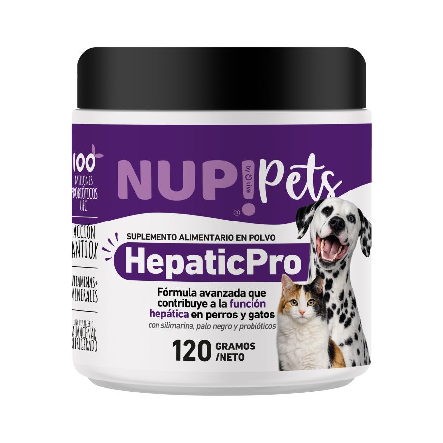 Nup!pets Hepatic Pro cuidado hepatico para perros y gatos 120GR