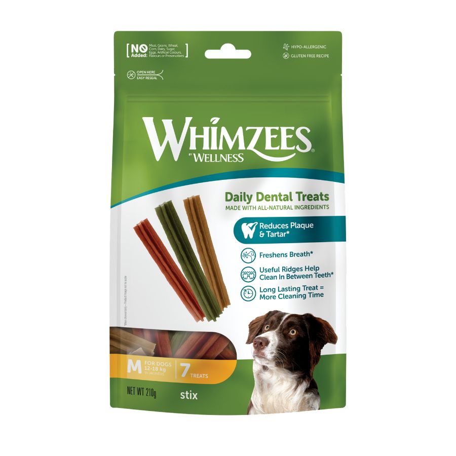 Whimzees snack week dental m 1 bolsa de 7 unidades