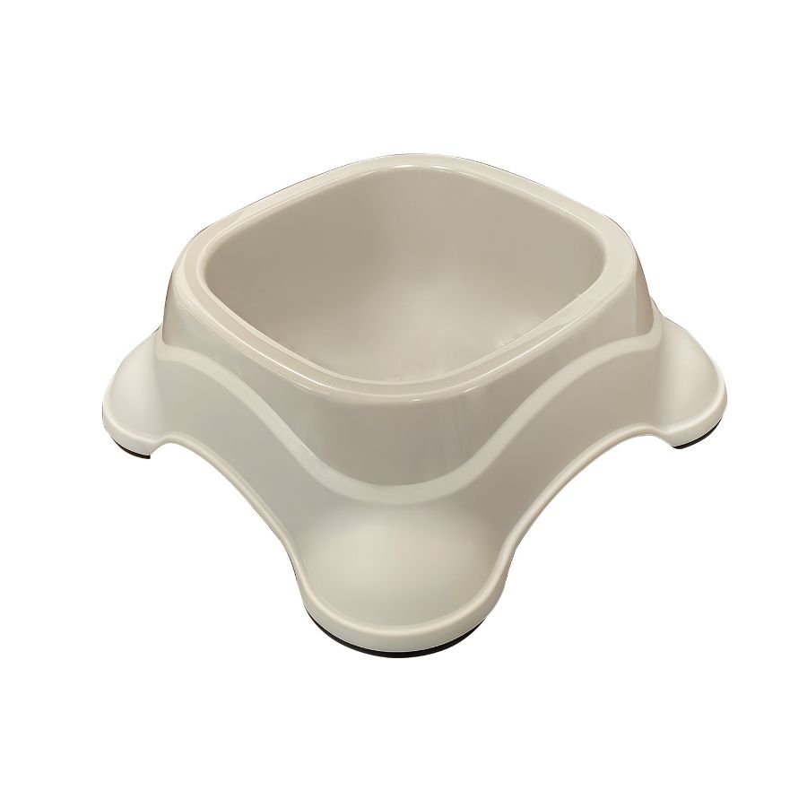 Leeby plato plastico color beige para perros, , large image number null