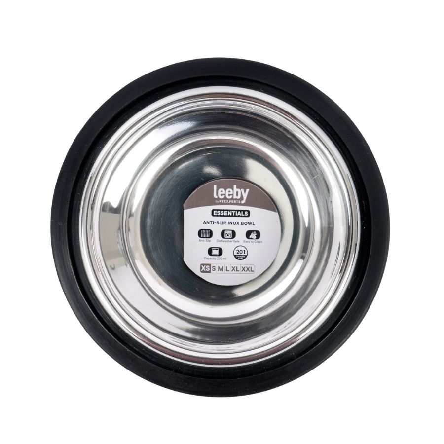 Leeby plato antideslizante de acero inox para mascotas, , large image number null