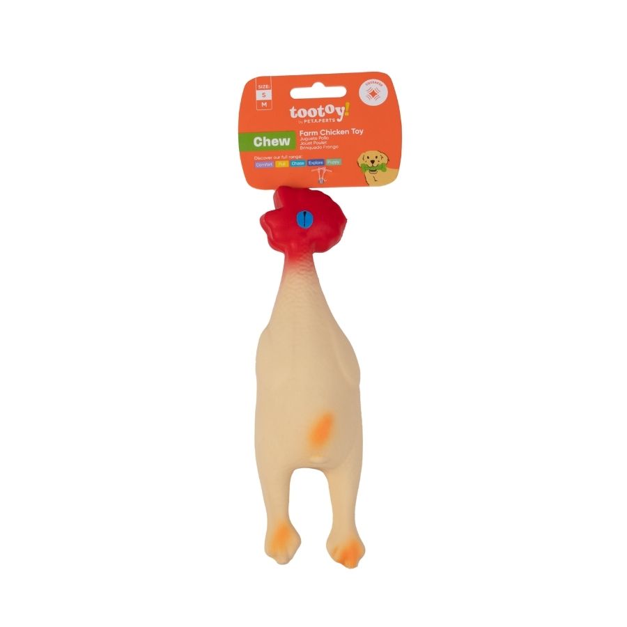 Tootoy! juguete mordedor pollo de granja para perro, , large image number null