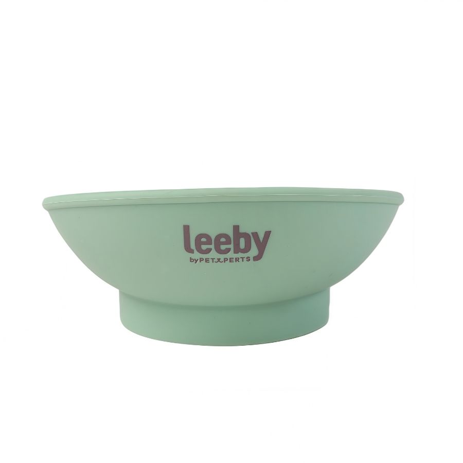 Leeby plato interactivo para mascotas 225ML silicona color verde, , large image number null
