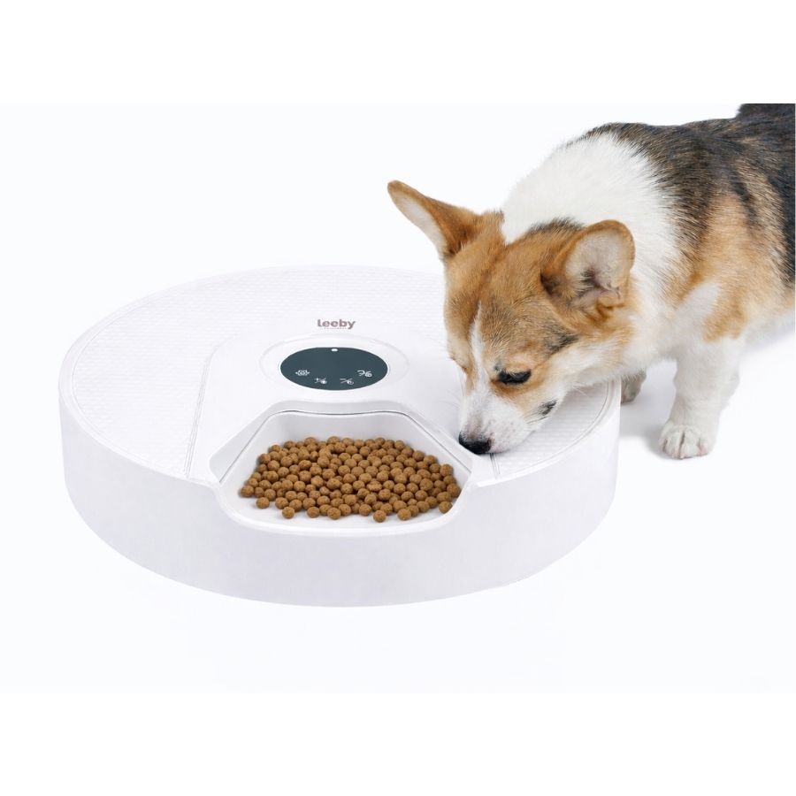 Leeby dispensador autom&aacute;tico de alimento para perros 6 meal, , large image number null