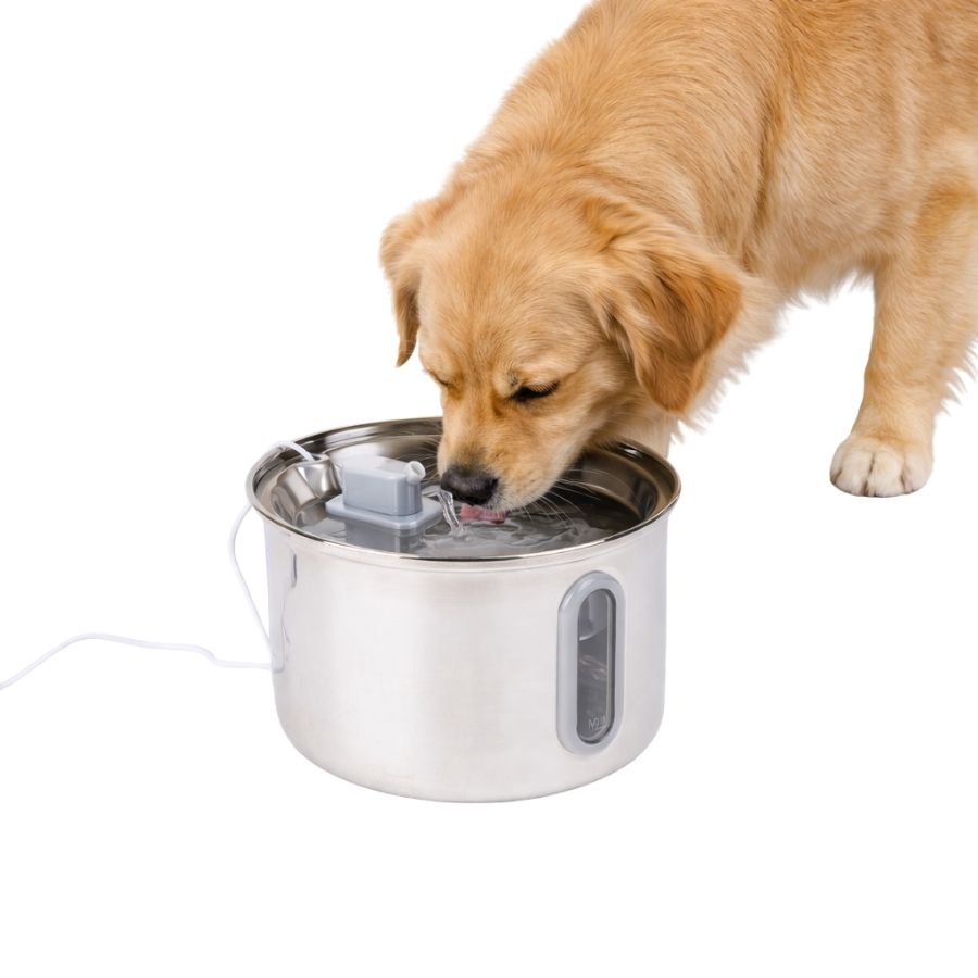 Leeby fuente de agua koko para mascotas acero inoxidable 3L, , large image number null