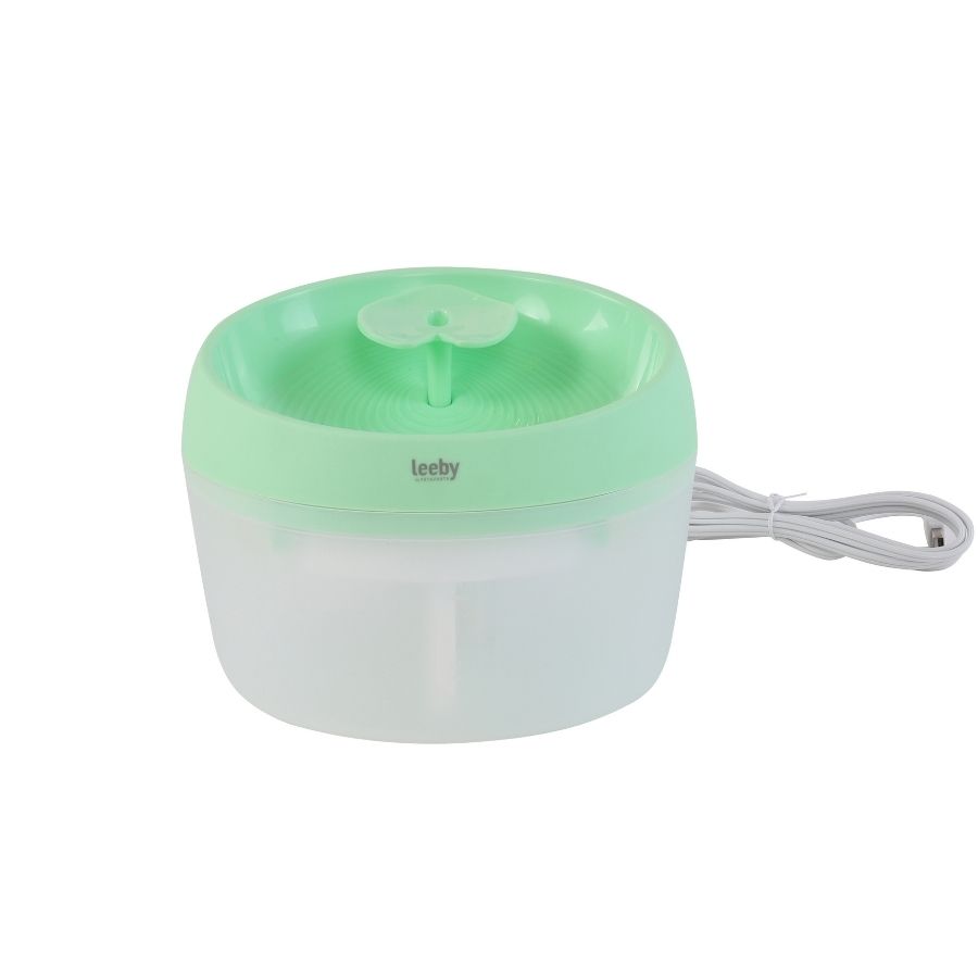 Leeby fuente de agua kimi para mascotas color verde 1.5L, , large image number null