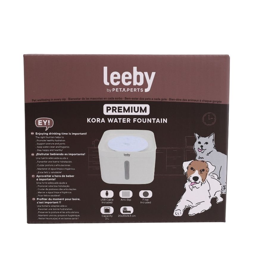 Leeby fuente de agua kora blanca 2L, , large image number null