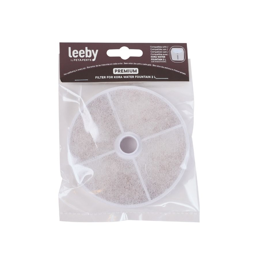 Leeby 1 pieza de filtro para fuente de agua 2L kora, , large image number null