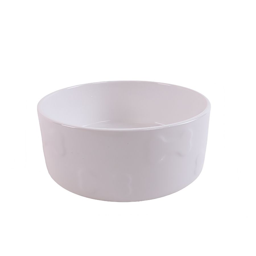 Leeby plato de ceramica color blanco, , large image number null
