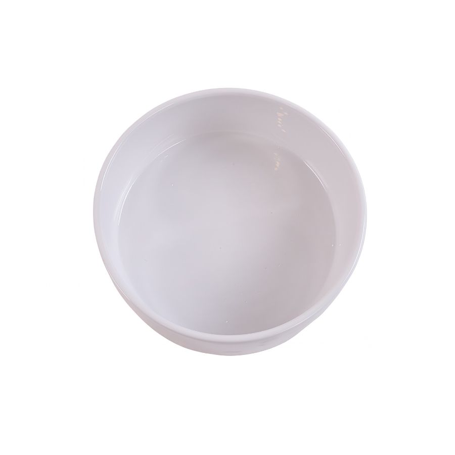 Leeby plato de ceramica color blanco, , large image number null
